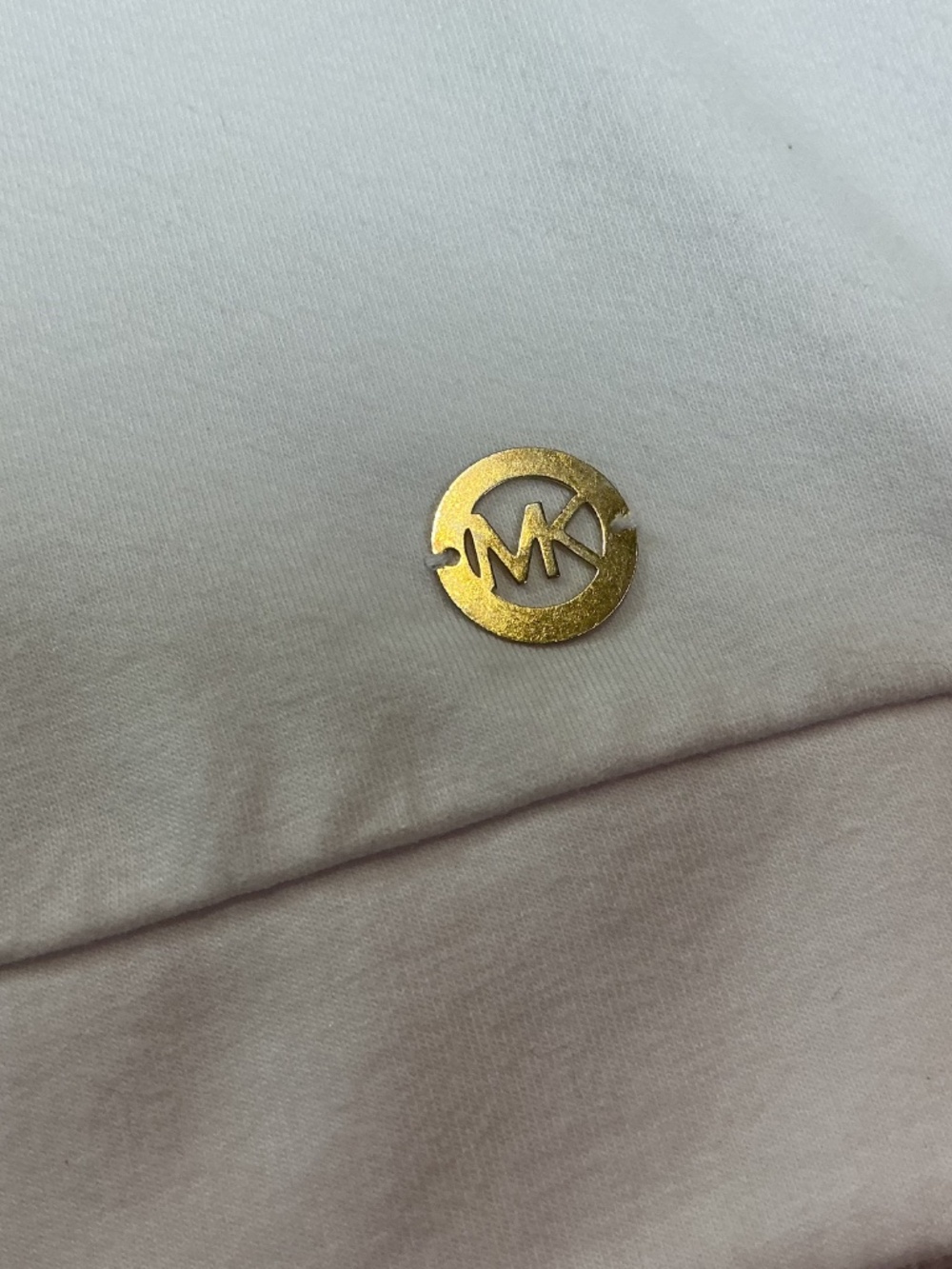 Michael Kors Women White Cross Hem V-Neck Hoodie Loungewear Athleisure Logo XL - Picture 4 of 8